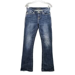 Womens Rock & Republic Kasandra Jeans Size 4M Blue Denim Decorated Pockets Bling